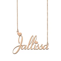 jallissa name necklace custom name necklace for women girls best friends birthday wedding christmas mother days gift