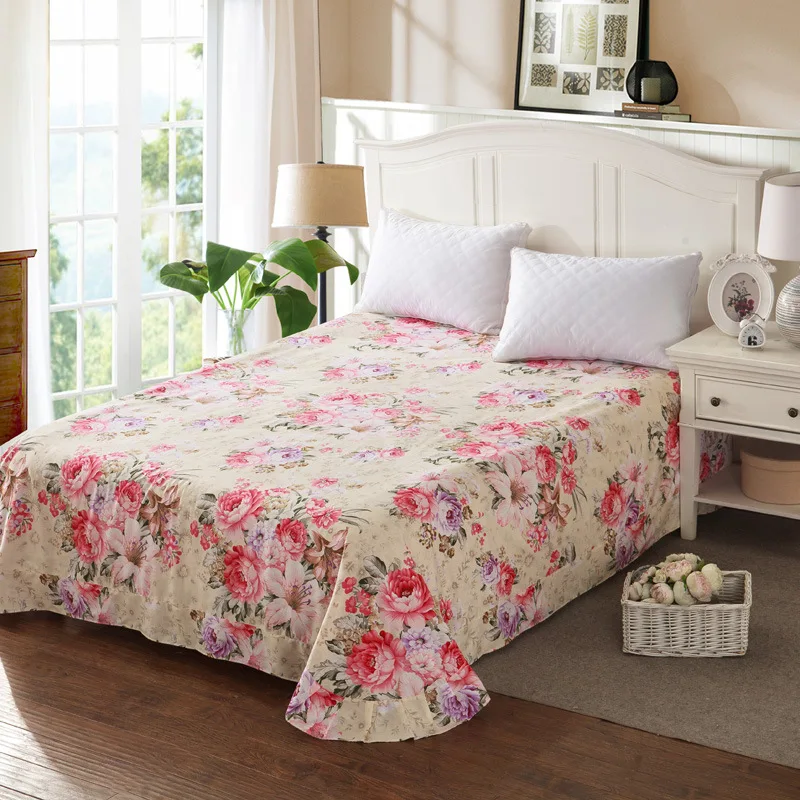 100% хлопок уплотненная шлифовальная простыня для матраса защитная крышка плоская