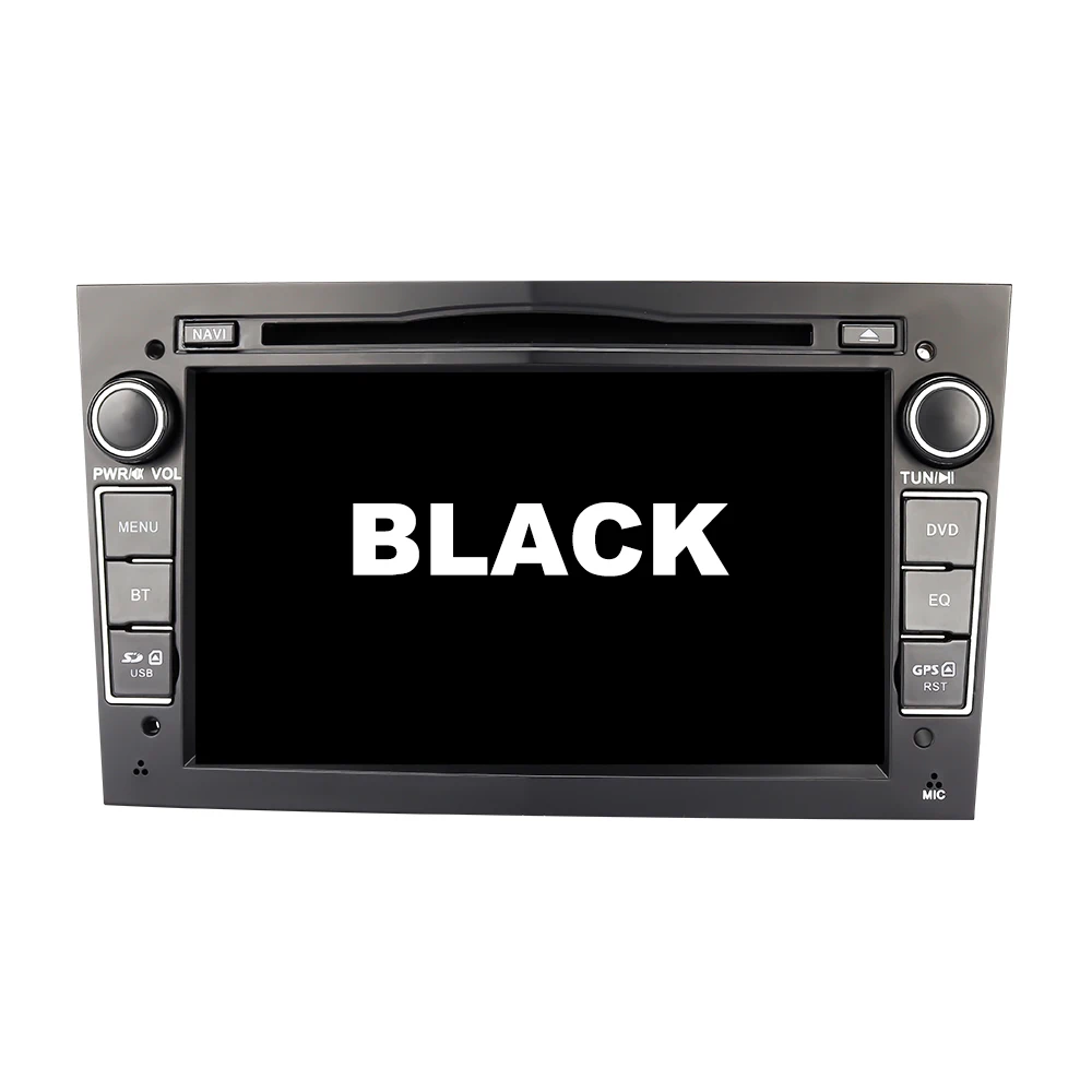 BLACK Eunavi 7 ''2 Din автомобильный DVD для Vauxhall Opel Astra H G J Vectra Antara Zafira Corsa gps навигация Радио стерео плеер в тире usb - Цвет: BLACK