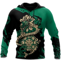 mexico aztec quetzalcoatl sun stone 3dprinted mexican culture casual hoodie spring unisex zipper pullover menwomens sweatshirt