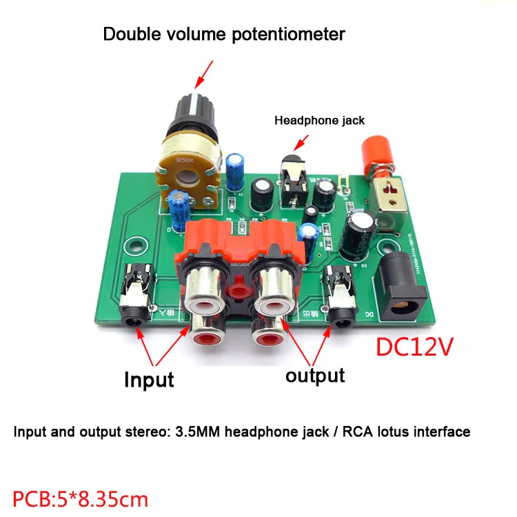 Усилитель NE5532 усилитель для музыки аудио сигнал предварительный 20 дБ наушников