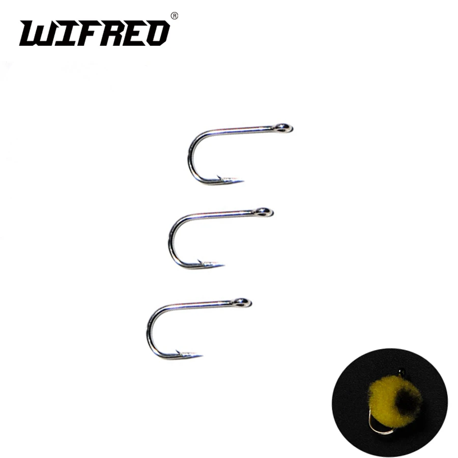 Wifreo 50 шт. 12 # крючки для яиц вязания мушек завязывание жуков крепкие завязывающие