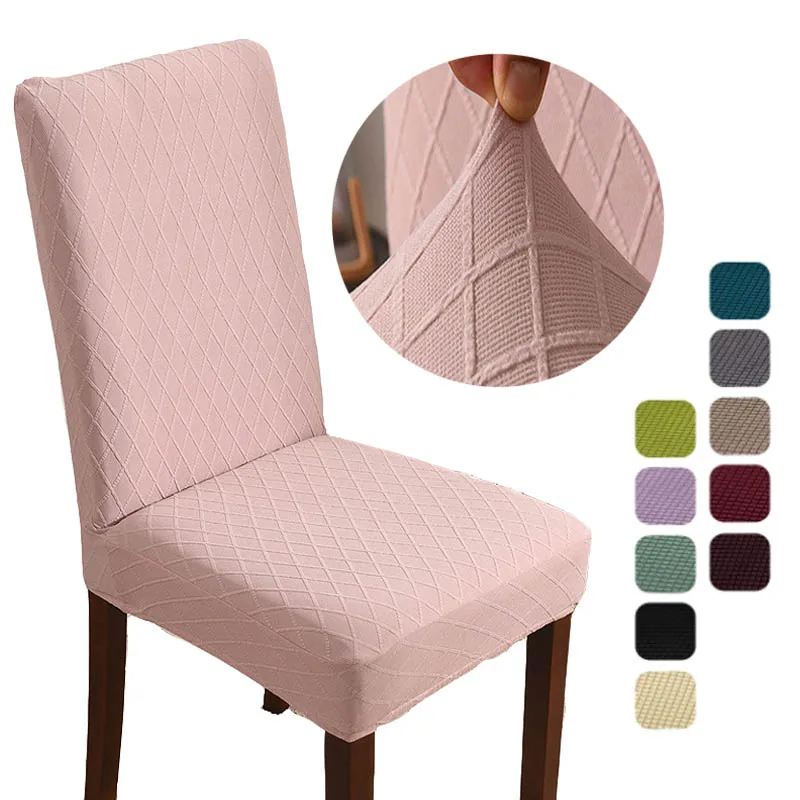 

Elastic Chair Covers Dining Room Cover For Chair For Kitchen Restaurant Wedding Decor Jacquard Chair Cover Stretch Seat Covers