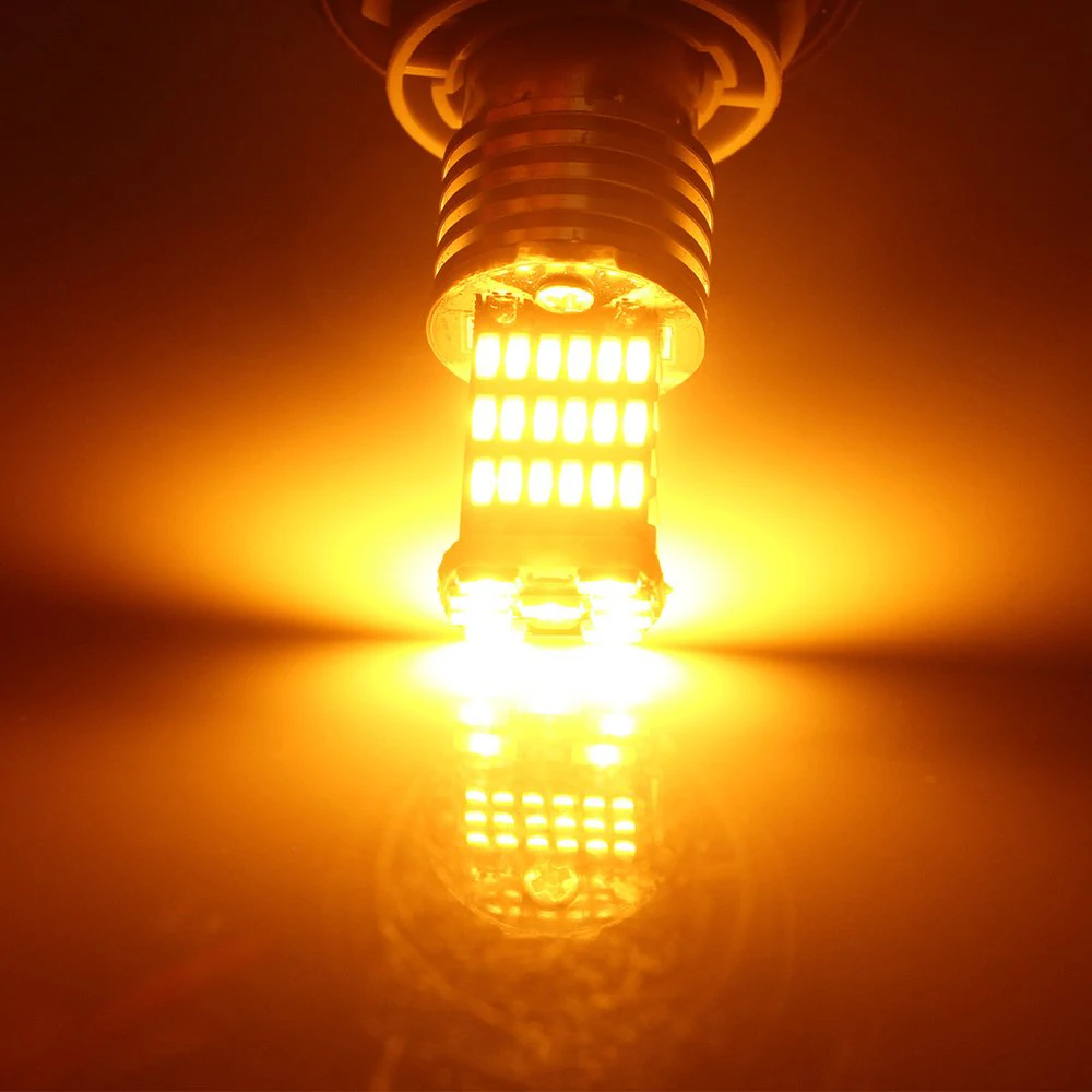 2 шт./компл. желтая 1157 BAY15D P21/5W 45SMD 4014 светодиодсветодиодный Автомобильная задняя
