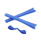 Сменные резиновые накладки носки с ушками и носоупоры для солнцезащитных очков Oakley, голубые цвета