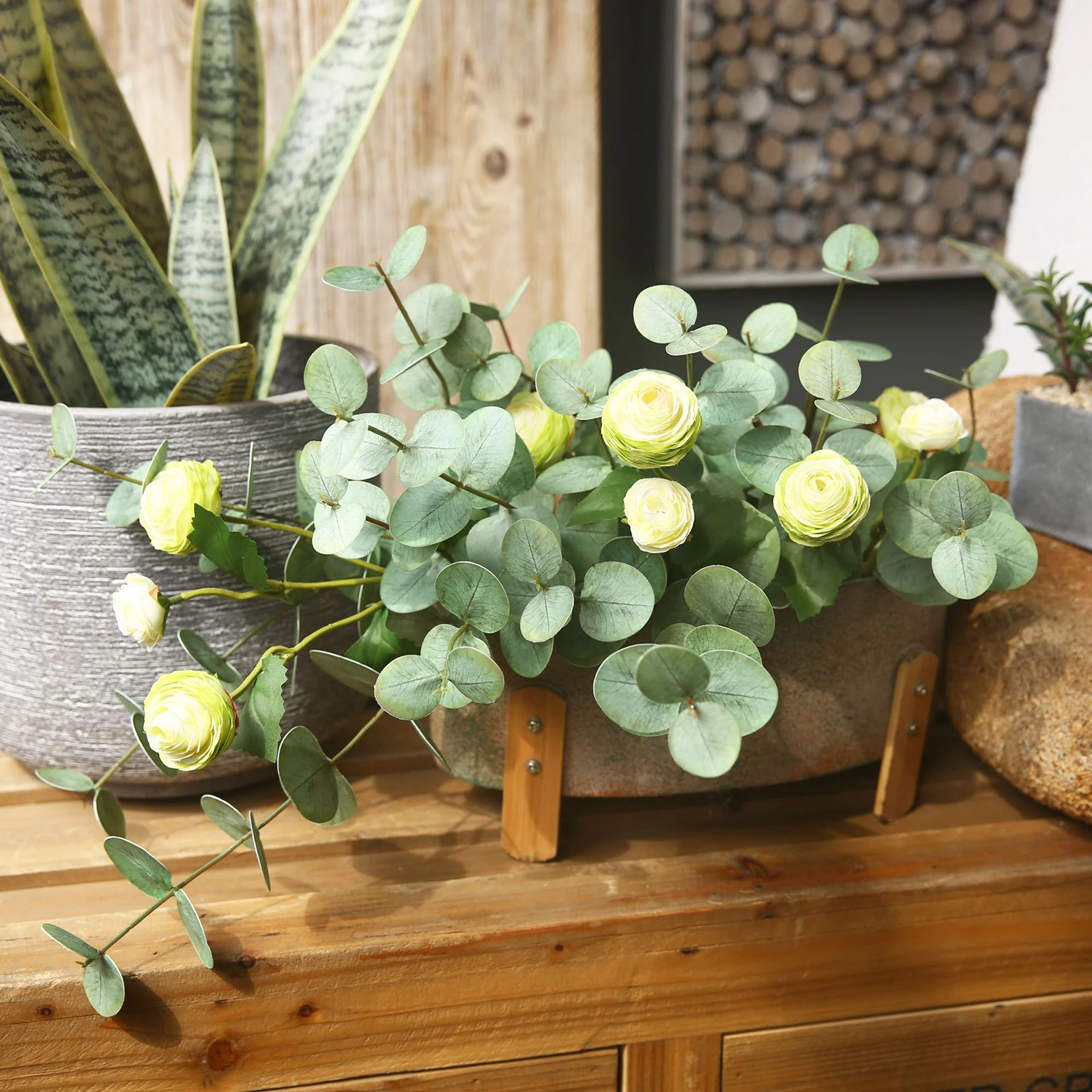 Искусственный эвкалипт ветки завод Искусственные цветы винограда настоящие на