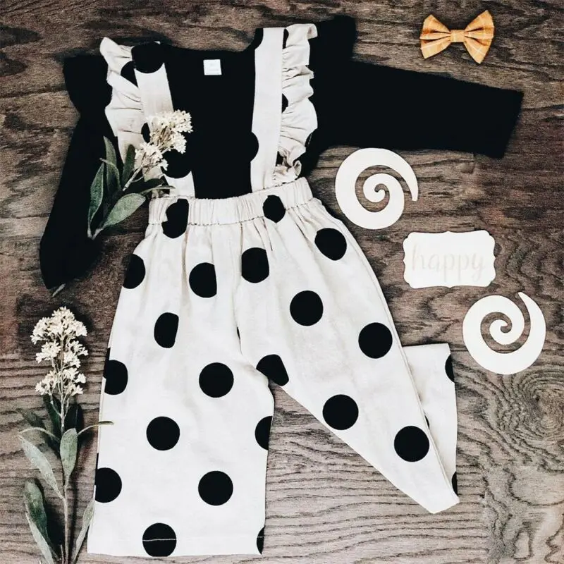 

PUDCOCO 2PCS Kid Baby Girl Ruffle T-shirt Tops Pants Fashion Outfit Clothes Summer 1-5Y Support wholesale