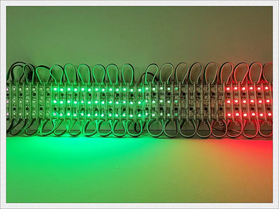 Светодиодный RGB модуль WS2811 SMD 5050 светодиодный задний светильник для знака SMD5050 DC12V