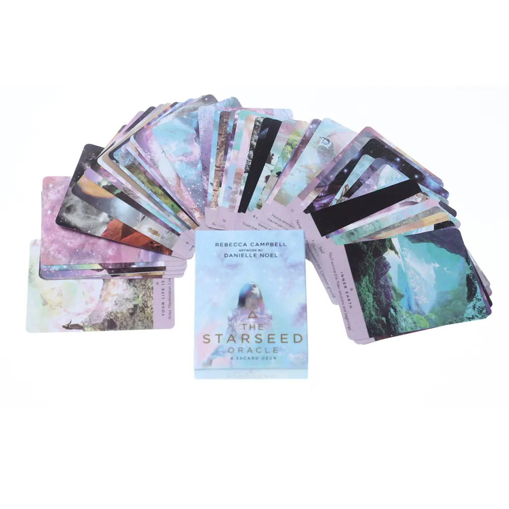 

53cards Oracle the starseed cards Tarot Oracle Card Board Deck Games Palying Cards For Party Game