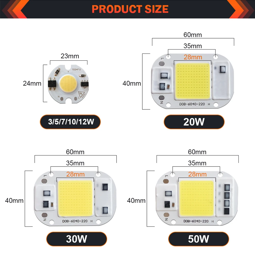 Светодиодная лампа COB смарт-Драйвер IC для самостоятельного управления