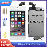 100 tested for iphone 5 5s se 5c lcd display touch screen digitizer assemblyhome button front cameraear speaker full screen