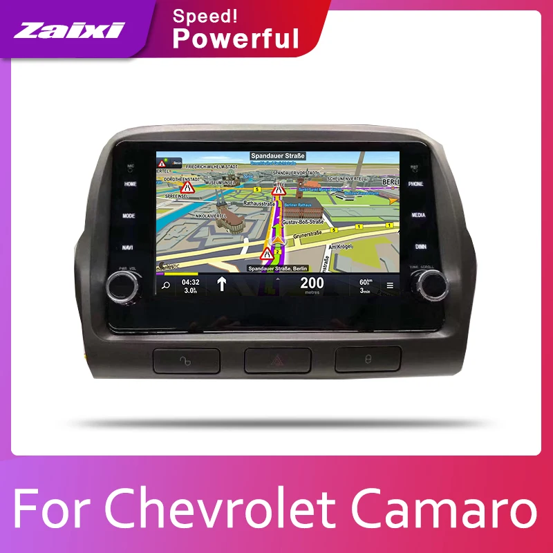 Автомобильный мультимедийный плеер ZaiXi 2 din Android 8 0 радио GPS для Chevrolet Camaro 2010 ~ 2015
