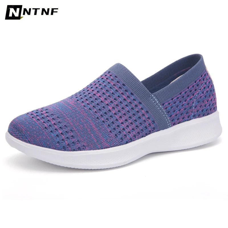 

Лоферы женские для прогулок, мягкие Нескользящие, сетчатые, плоская подошва, Спортивные топ-сайдеры, подарок для матери тенниса