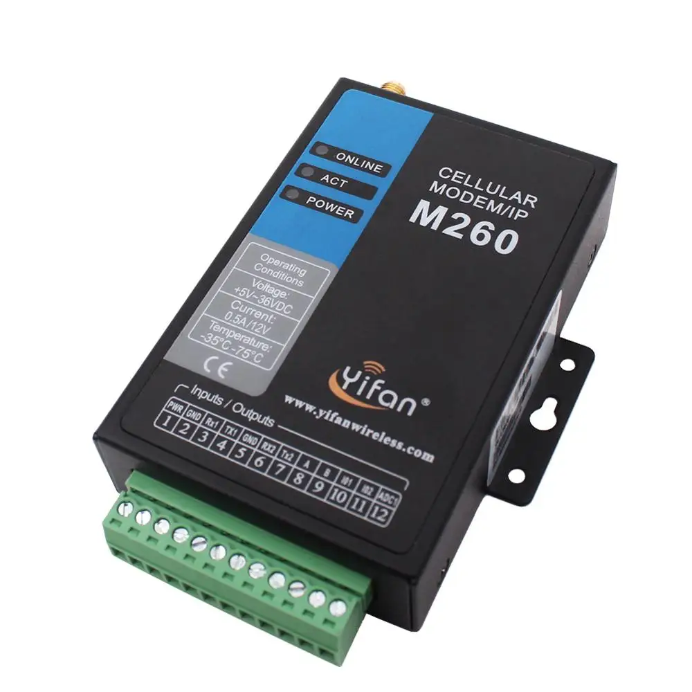 M260 G RS232 RS485 Modbus Промышленные gprs модем с IO для телеметрии SCADA AMR|modem usb huawei e220|modemmodem