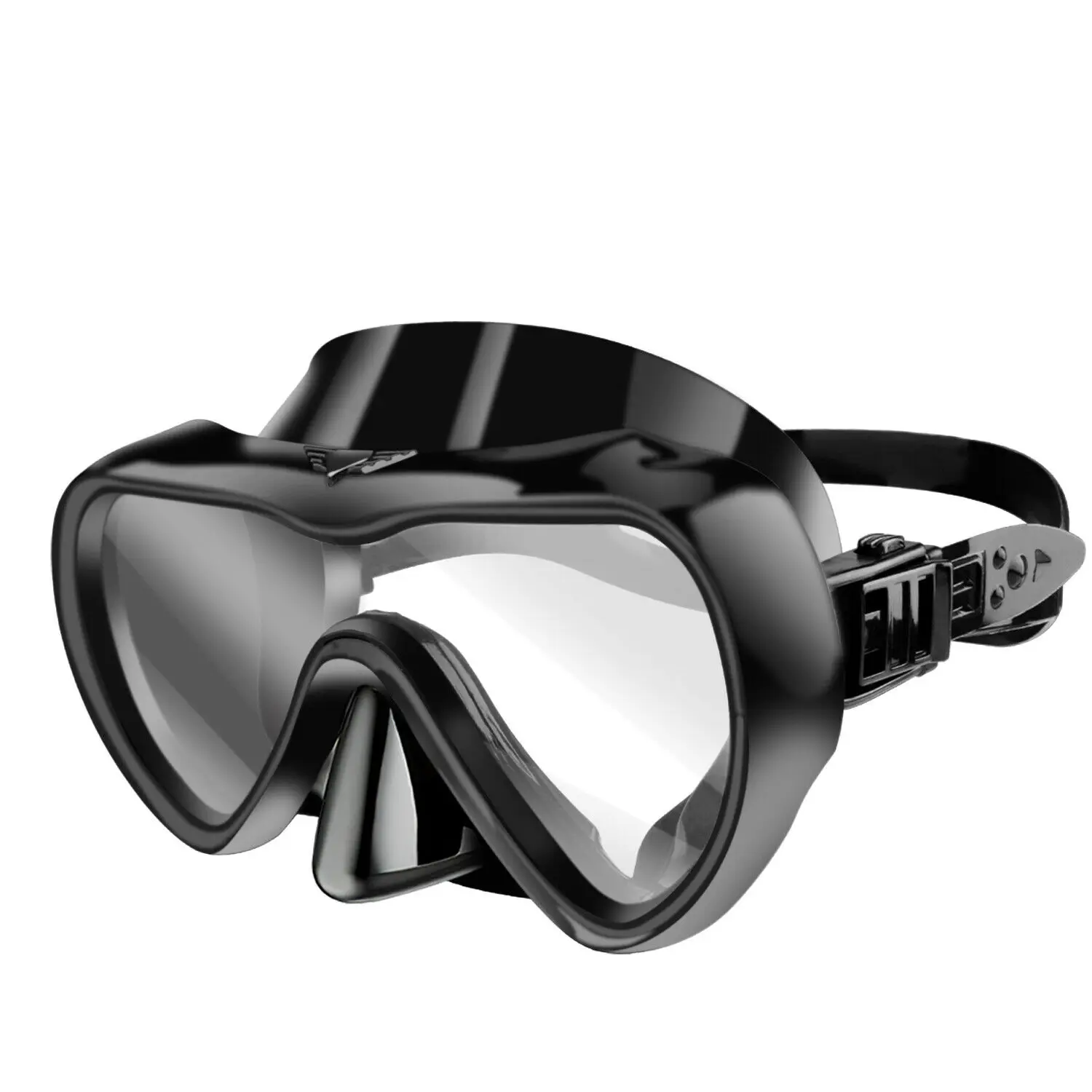 

Diving Mask Underwater Scuba Anti Fog Snorkel Tempered Glass Swimming Goggles Glasses Adults Professional Diving Half Face Masks