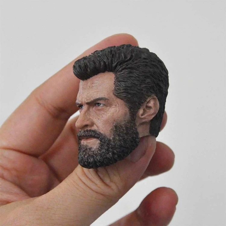 Модель головы Джекмана в масштабе 1/6 нормальная и боевая модель поврежденная