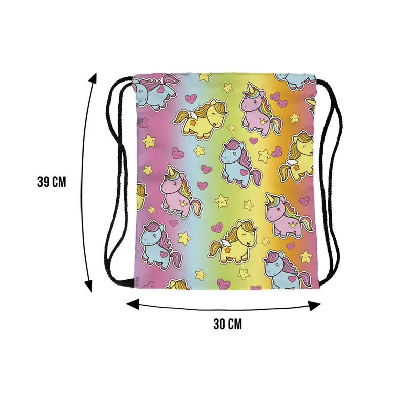 Сумка-кисет Для Женщин Единорог Череп Рюкзак 3D печати путешествия softback mochila