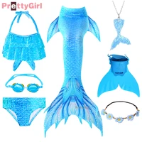 summer dress mermaid tail swimsuit holiday beach bikini mermaid costume cosplay for swimming pool children swimwear
