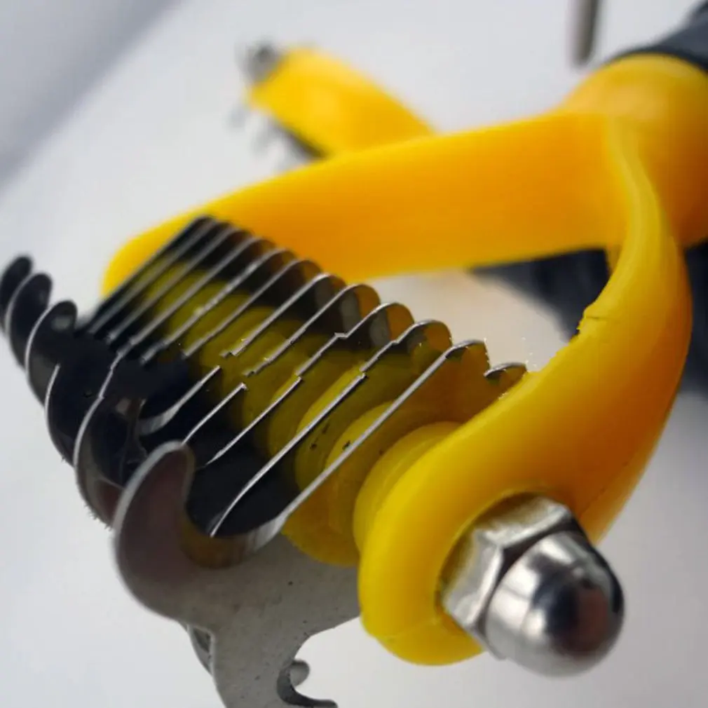 Расческа для ногтей с открытым узлом из нержавеющей стали Волшебная удаления