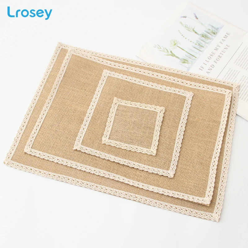 4 шт. скандинавские столовые приборы из льна термоизоляционные подставки