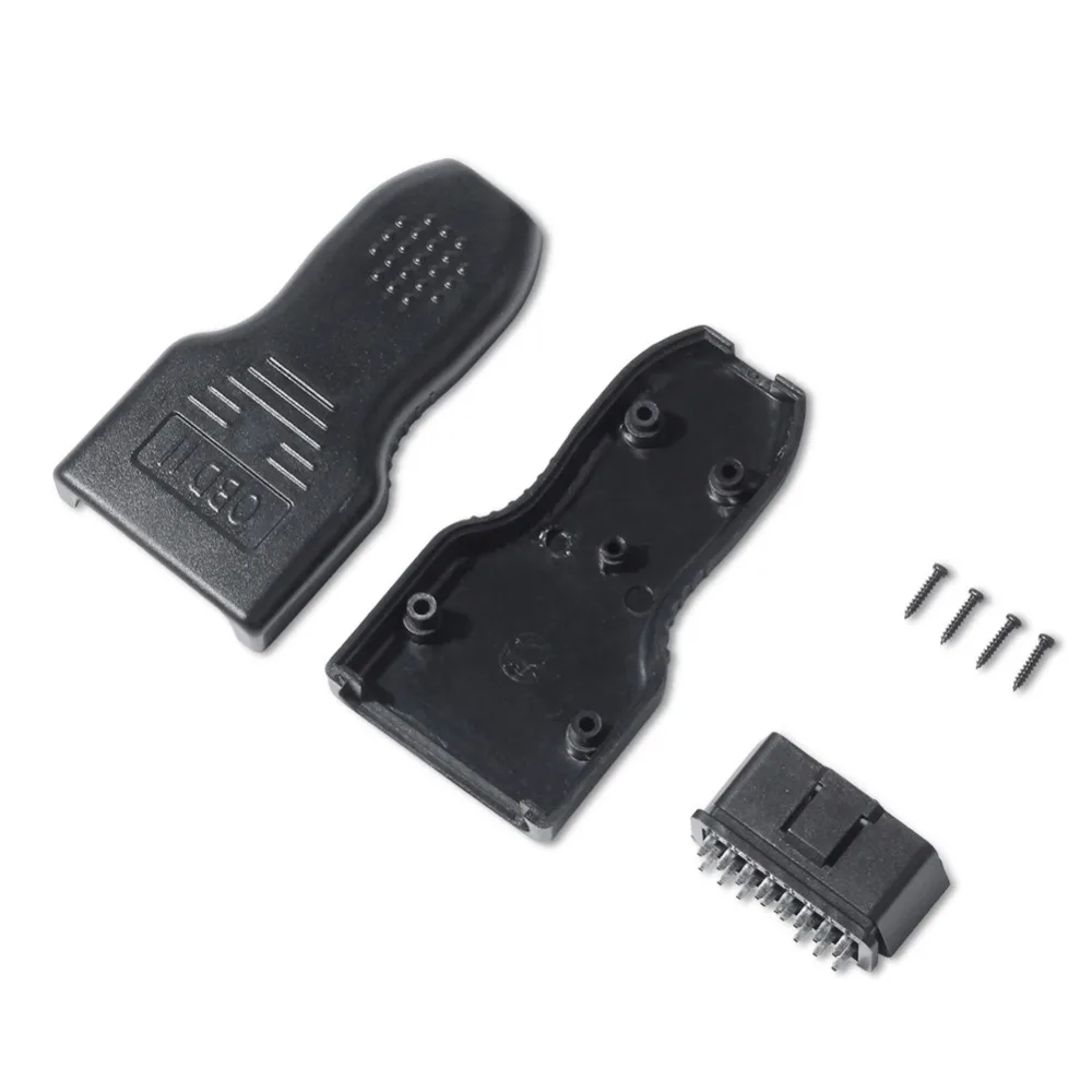 Gourd головка пластиковая крышка мужской разъем OBDII OBD2 16pin адаптер для автомобиля