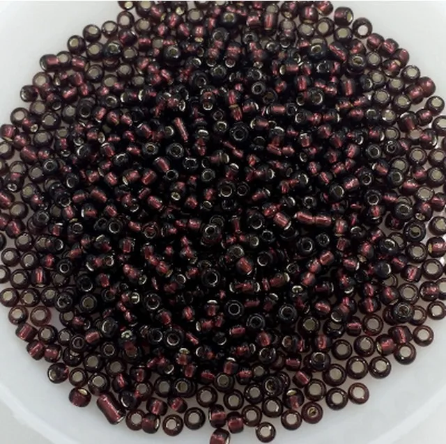 BrownPurple 1200 шт 2 мм рисовые бусины ручной работы вышитые детские игрушки подарок для девочек Вышивка крестом взрослый Набор Дети DIY ремесла игрушка с бисером Новинка - Цвет: BrownPurple