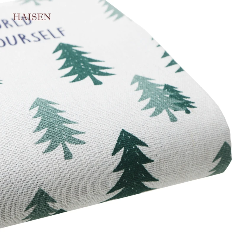 Ткань с принтом из хлопка и льна для домашнего текстиля сделай сам шитье квилтинг