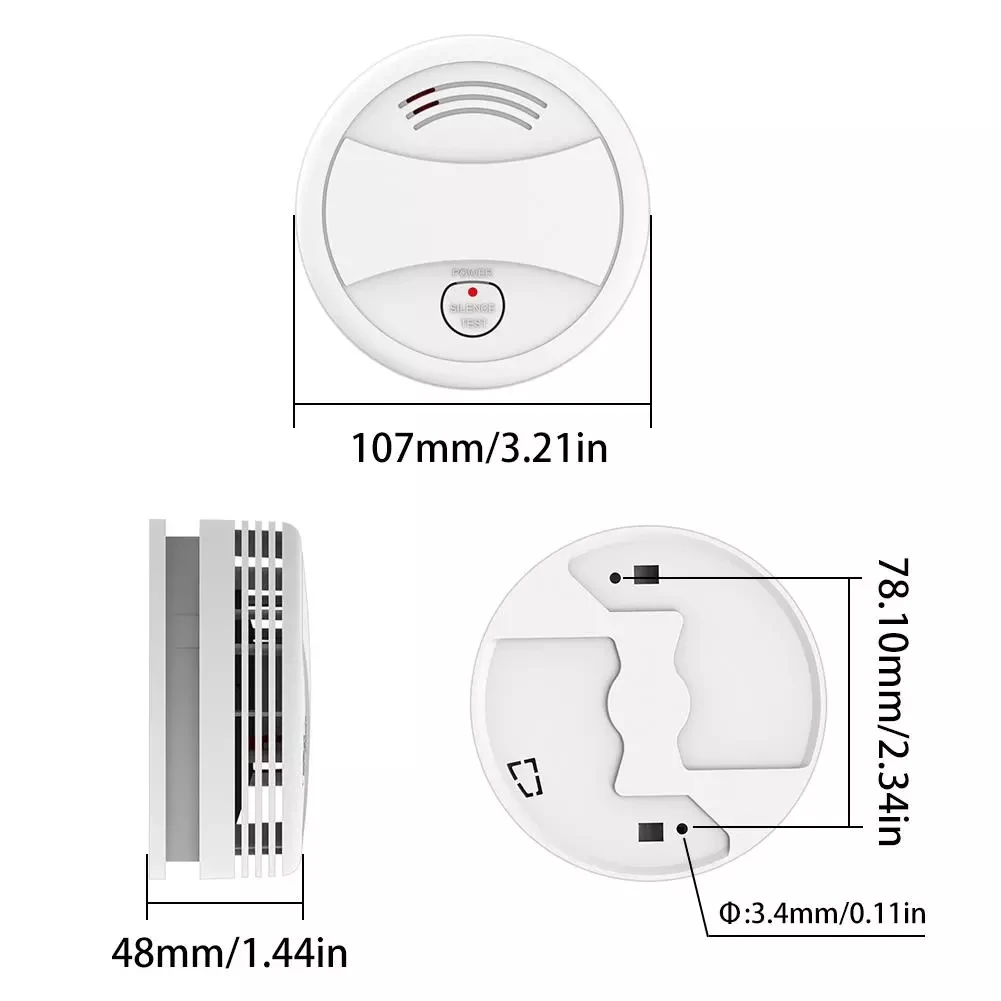 Wi Fi Tuya Smart детектор дыма Сенсор 80DB пожарная сигнализация противопожарной защиты