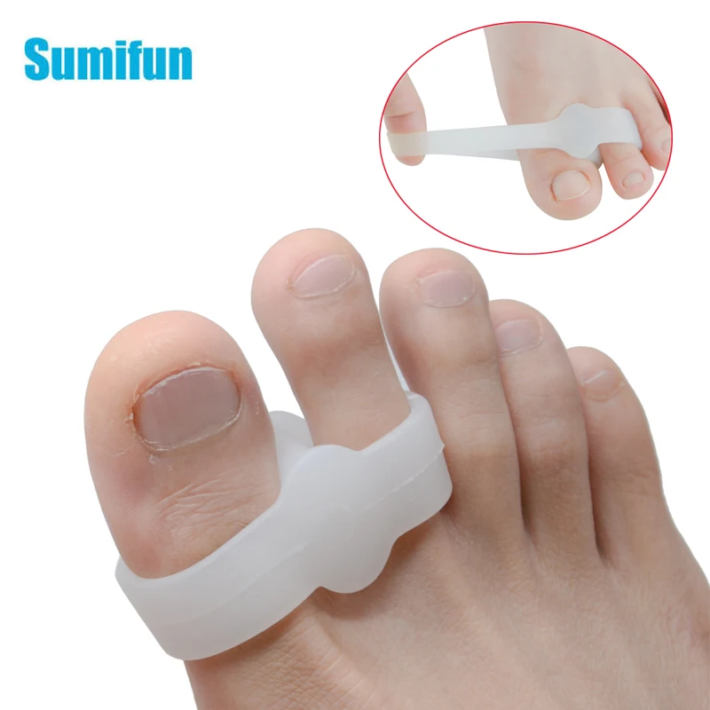 16 шт. силиконовый разделитель для большого пальца ноги с двумя