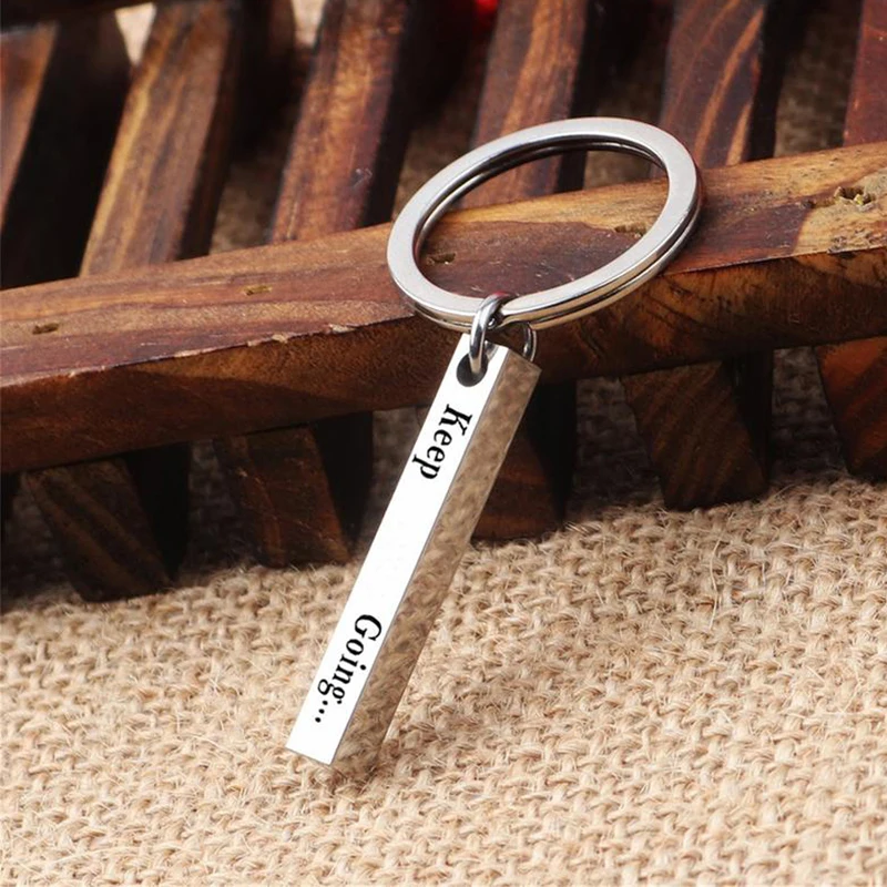 Брелок для ключей FLYANGEL 3D с гравировкой модный мотивационный держатель надписью