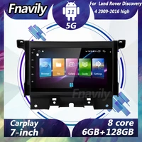 fnavily 7 android 11 car radio for land rover discovery 4 gps car dvd playervideo stereos navigation dsp 2009 2016