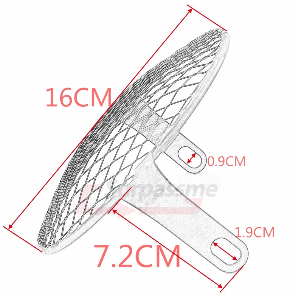Черная металлическая накладка на гриль мотоциклетной фары 6 4 дюйма