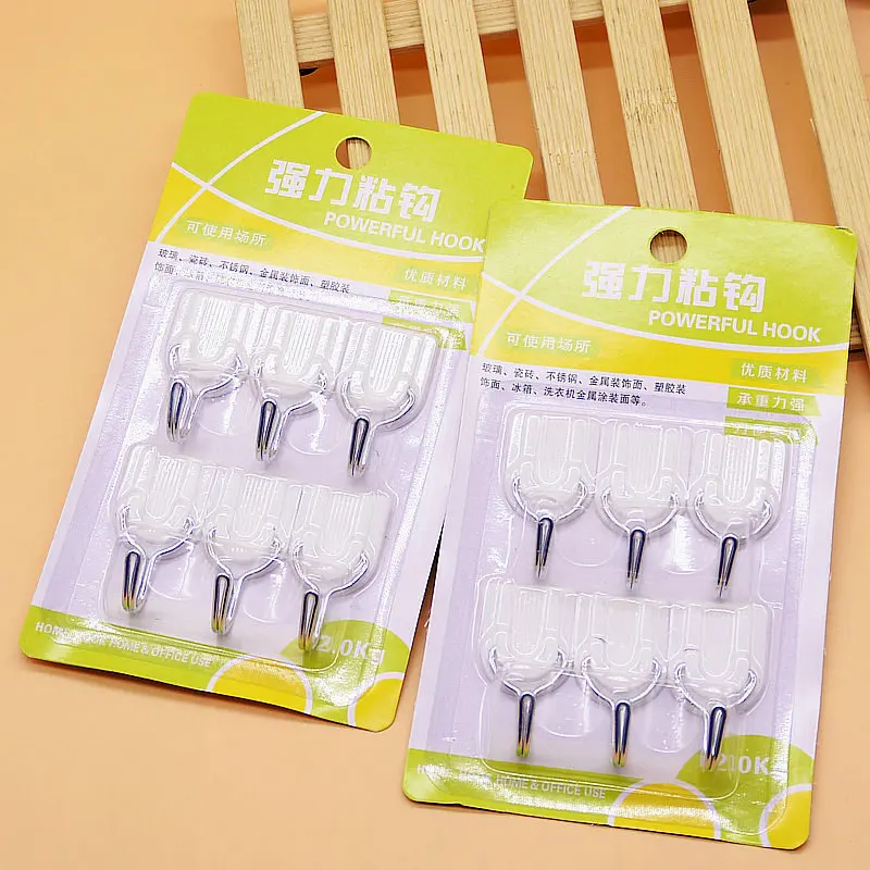 

6Pcs/Set Top Selling Strong Self Adhesive Hook Wall Mount Hangers Suction Cup Seamless Hooks for Living Room,Kitchen,Bathroom