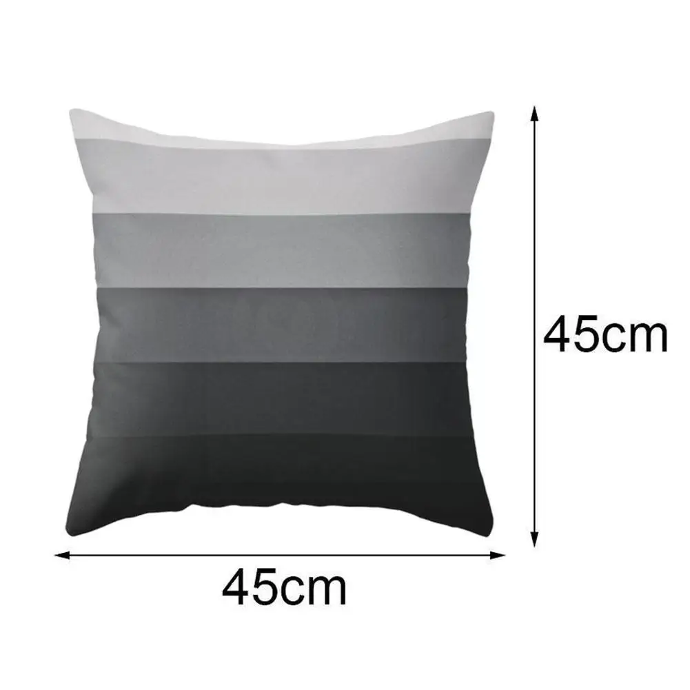 

45*45cm Single-sided Peach Skin Nordic Minimalist Gray Geometric Decorative Pillowcase Cover Cushion Pillows I2W2