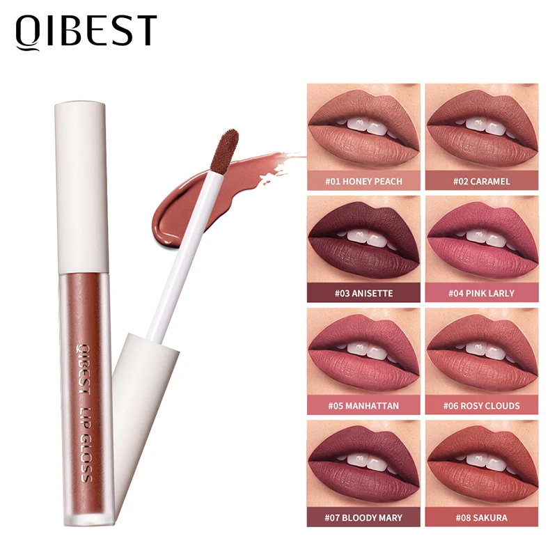 

Matte Lip Gloss Nude Lips Beauty Waterproof Velvet Liquid Lipstick Cosmetic Lasting Moisturizing Lip Tint Lips Korean Makeup
