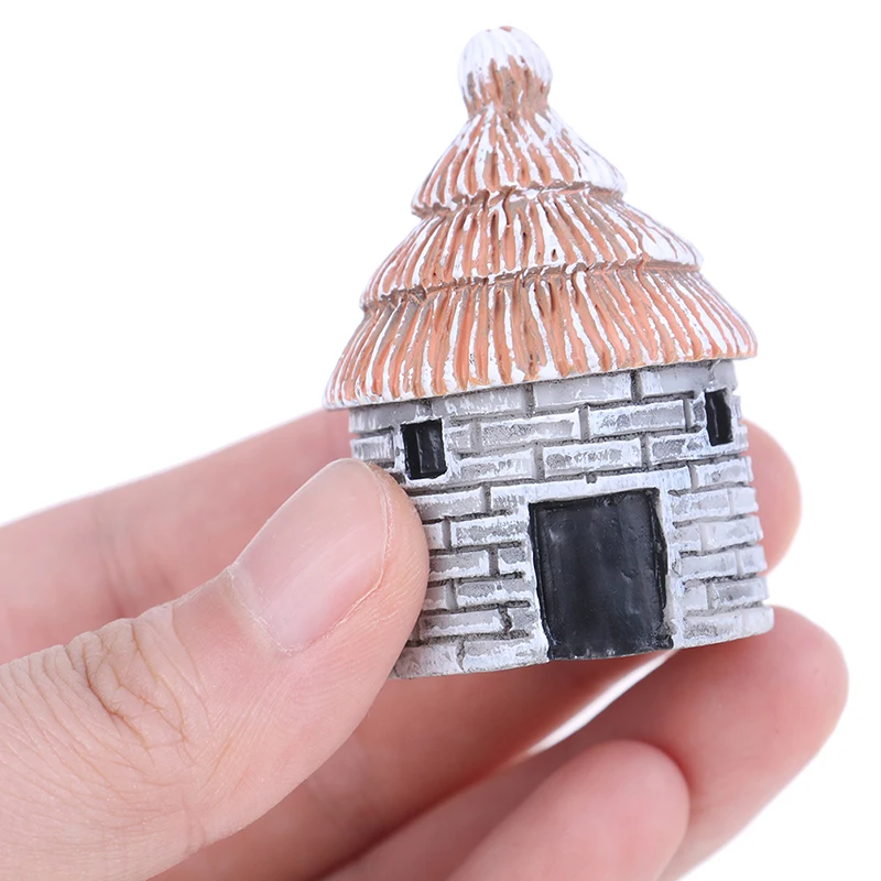 2 шт. Китайский античный Мини Дом ретро здание микро Волшебные садовые фигурки