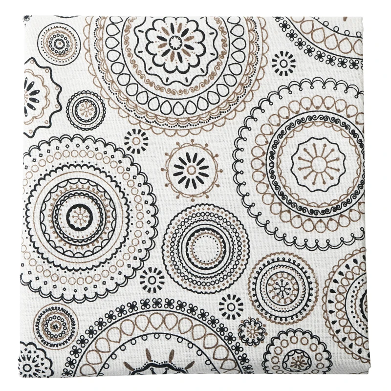 Ткань из хлопка и льна с принтом для домашнего текстиля сделай сам шитье квилтинг