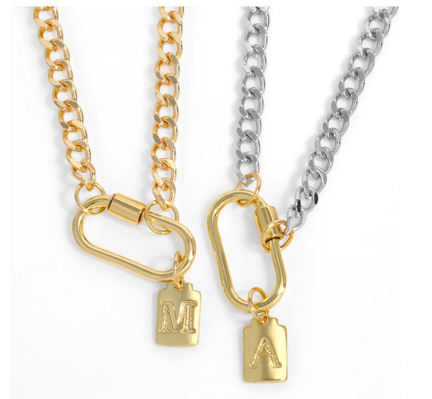 Хиппи ожерелье для женщин и мужчин 26 букв колье подарок пар Винные бокалы золотые