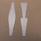 Инструмент для перфорации кожи, инструменты для отверстий в ремне, Многофункциональный пластиковый шаблон для перфорации кожи, практичный