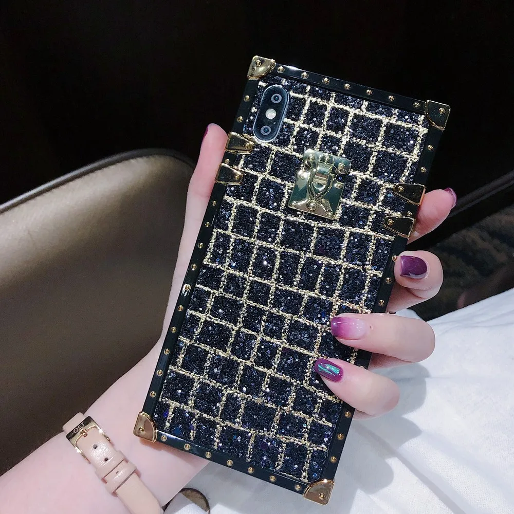 

Luxury Glitter Square Case For Samsung galaxy S21 NOTE 20 S20FE S20 S30 PLUS ULTRA 52 A42 32 12 50 70 31 A21S A10S Shiny Cover