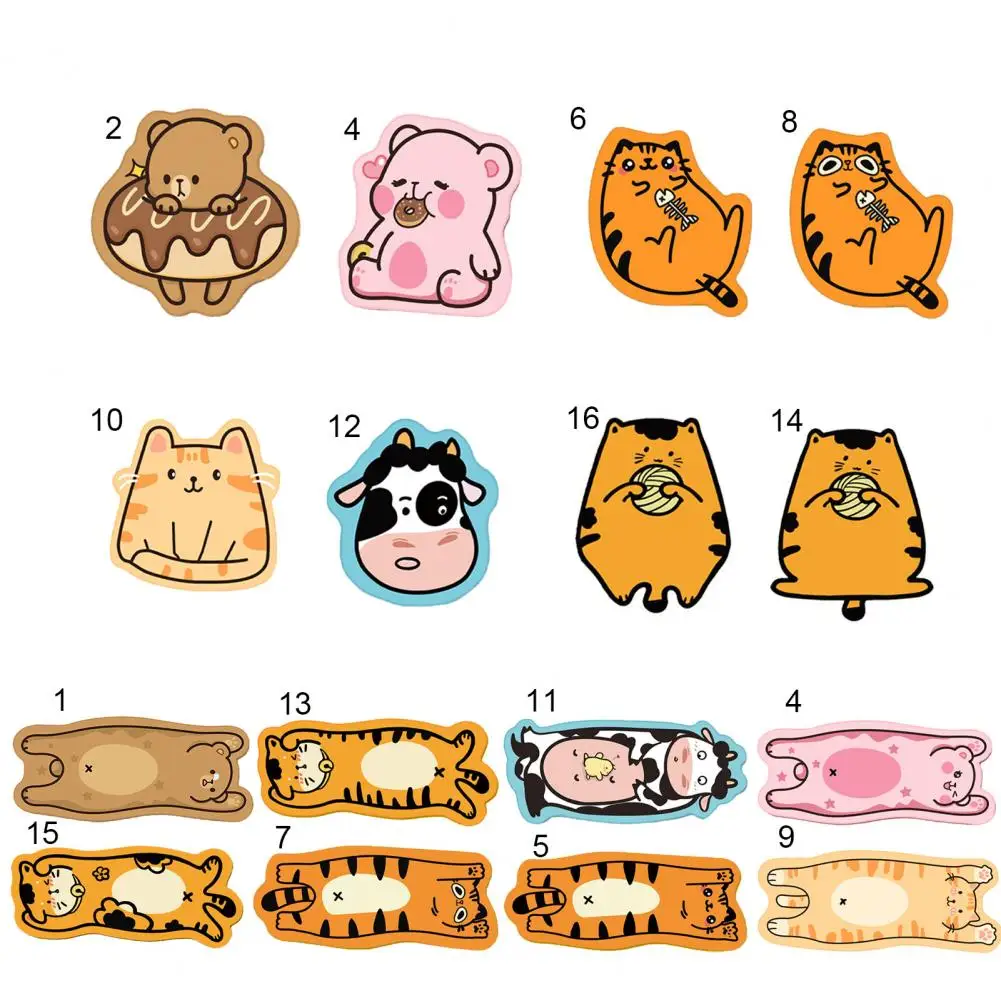 

Mouse Pad Anti-slip Cartoon Animal Pattern Rubber Lovely Practical PC Desktop Mouse Mat for Office