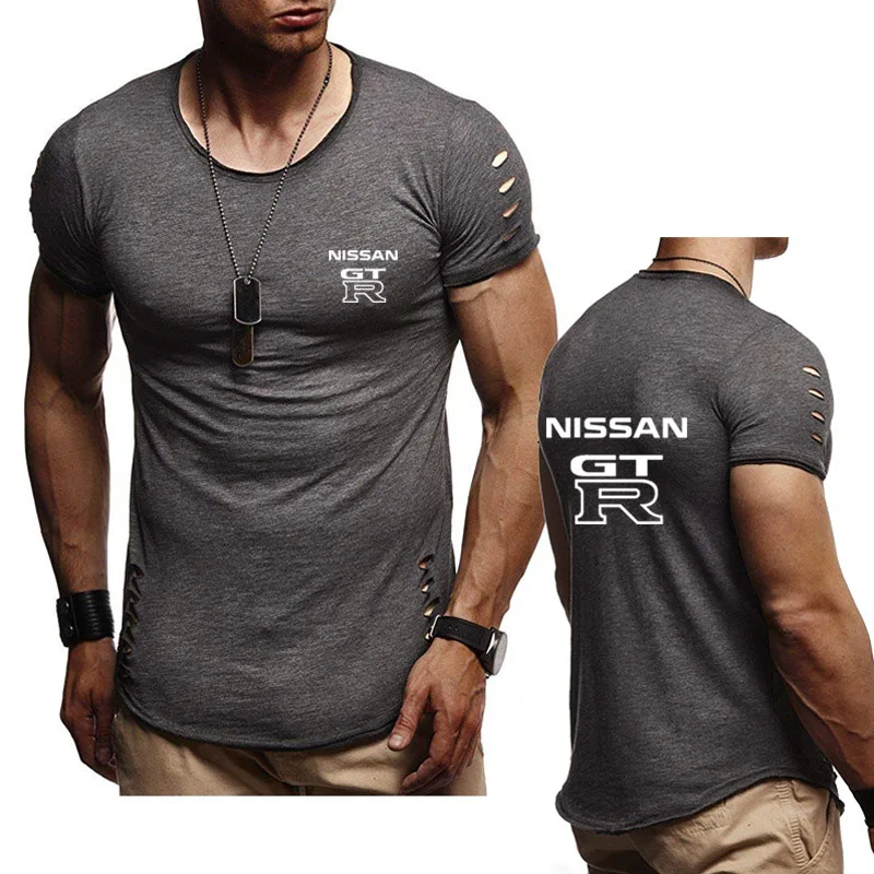 

Summer New Men's T-shirt GTR race motorcycle printing T-shirt casual Cotton Round neck T shirts Fashion Men's short sleeve
