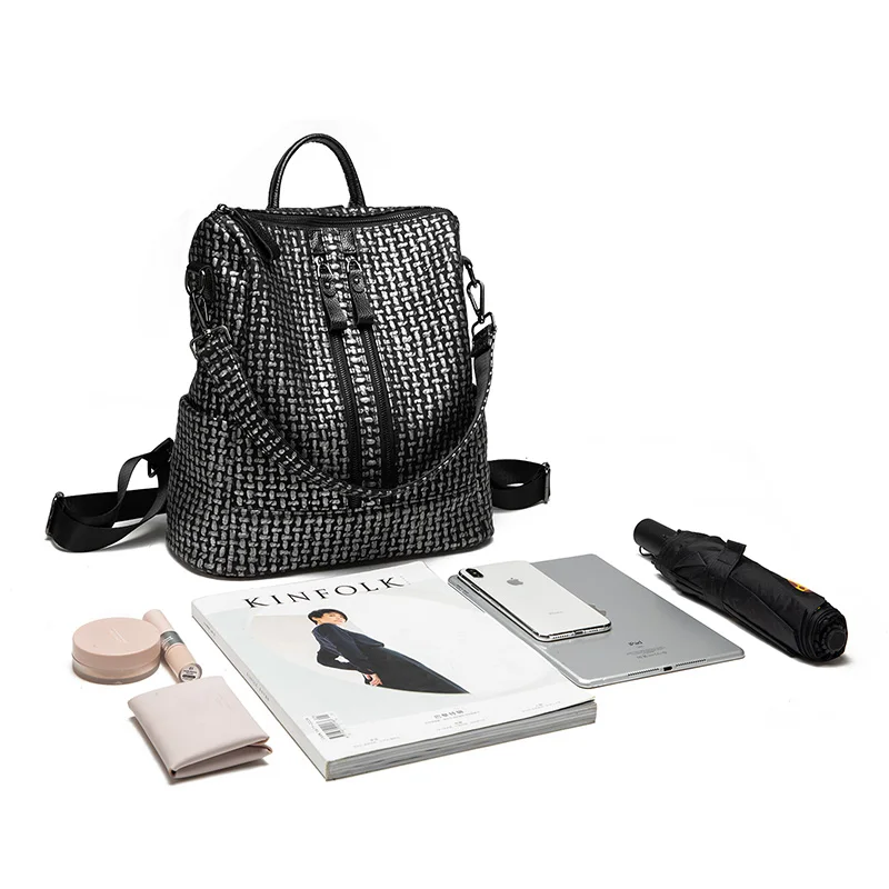 Женские кожаные рюкзаки DAI.MM женская сумка на плечо модный рюкзак винтажные