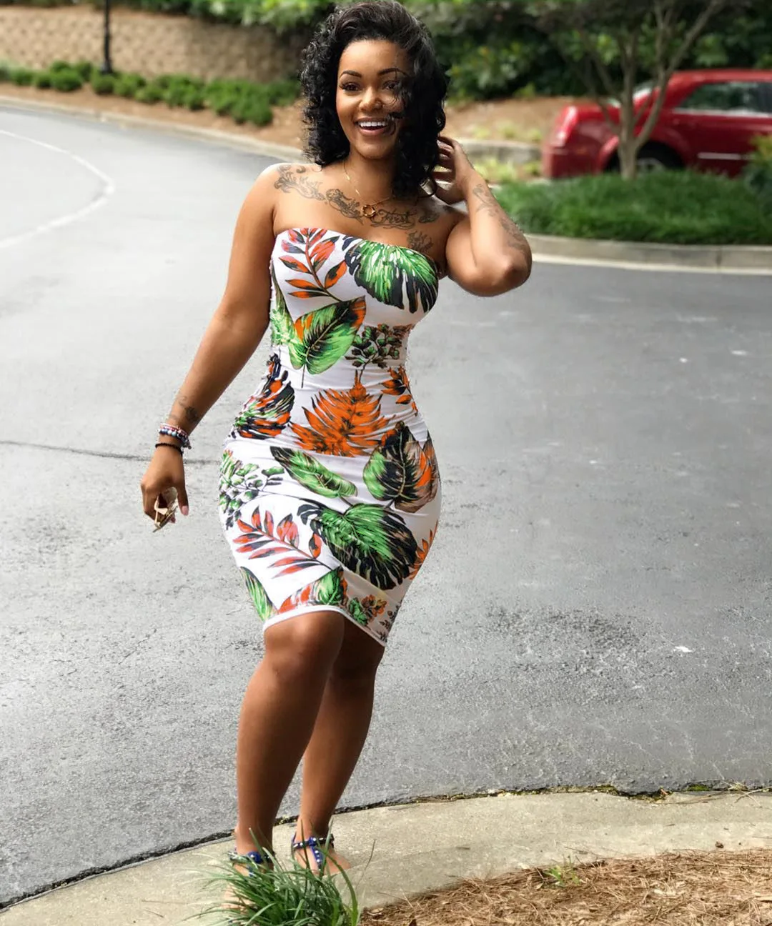 Hirigin женские летние платья без рукавов для девочек с цветочным принтом платье