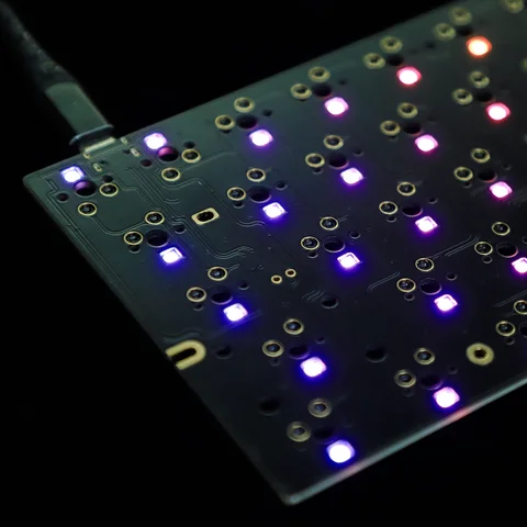 GH60 HHKB-style Tsangan Oni Горячая переключатель с двумя подсветками RGB с помощью программируемой печатной платы, совместимой с Токио 60