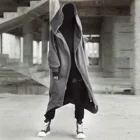 Пальто Nazgul унисекс с длинным рукавом и капюшоном, Длинная толстовка на молнии с флисовой подкладкой, толстовки, свитшоты MU8669