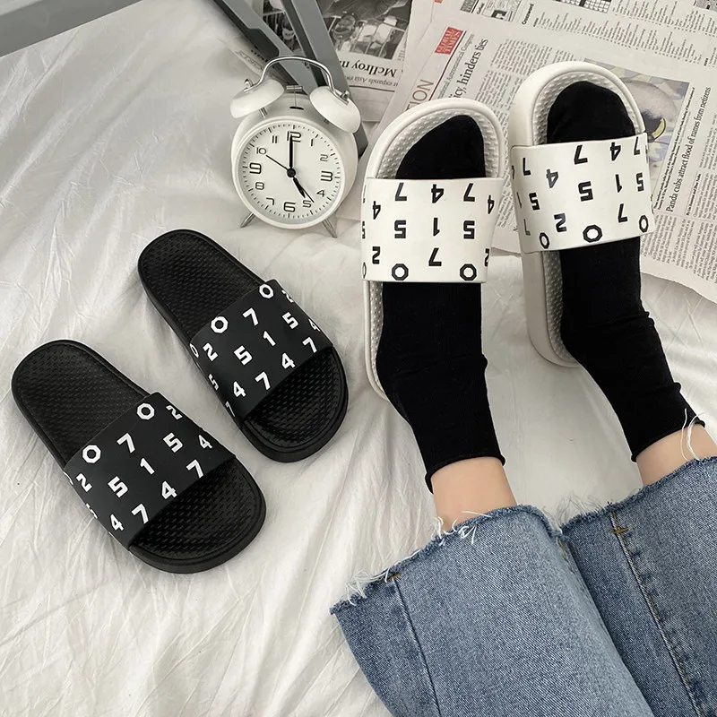 Модная женская обувь на толстой подошве цифровой для повседневного