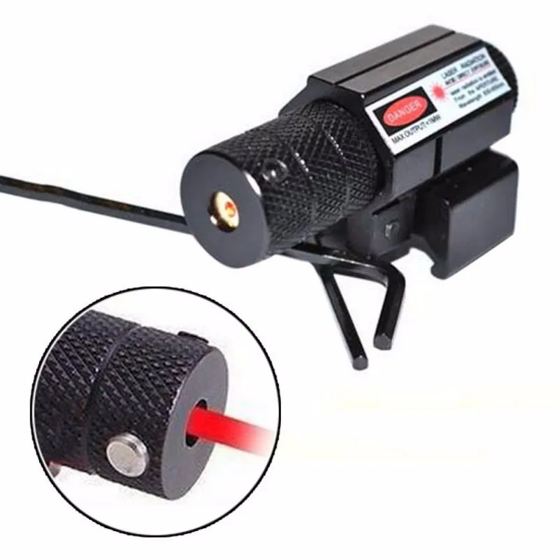 Тактический красный точечный лазерный прицел с креплением 21 мм крепление на