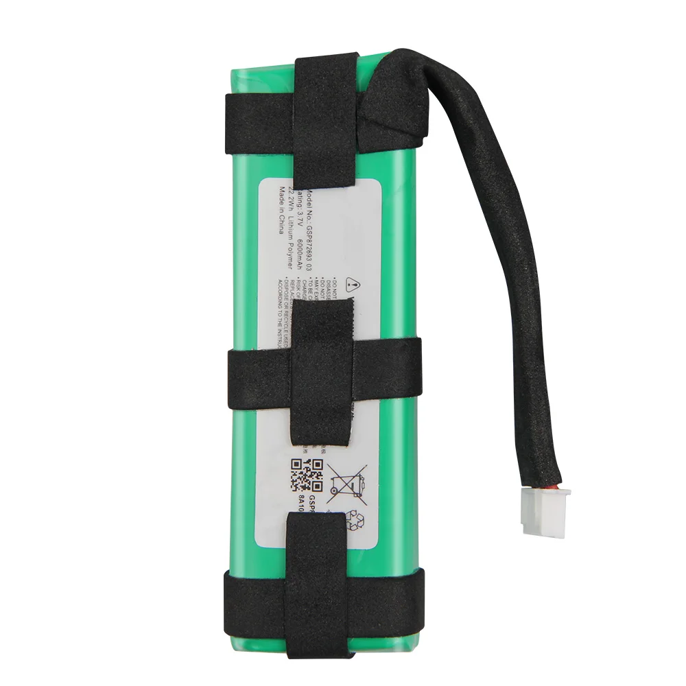 Оригинальный аккумулятор GSP1029102A GSP872693 03 для JBL Charge 3 Charge3 большой емкости подлинной замены 6000mAh.