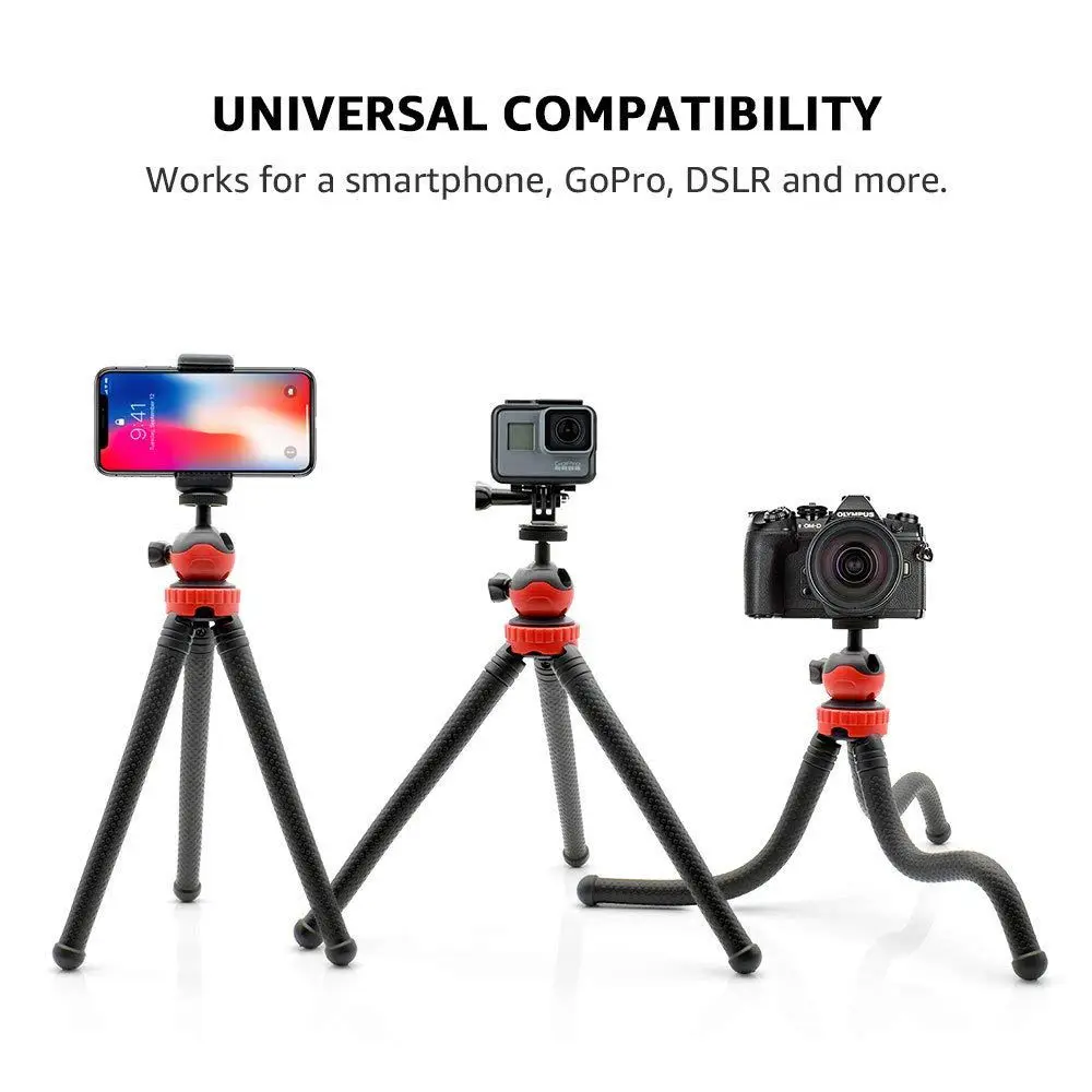 Гибкий штатив с шаровой головкой для iPhone телефона Android GoPro DSLR камеры и многого